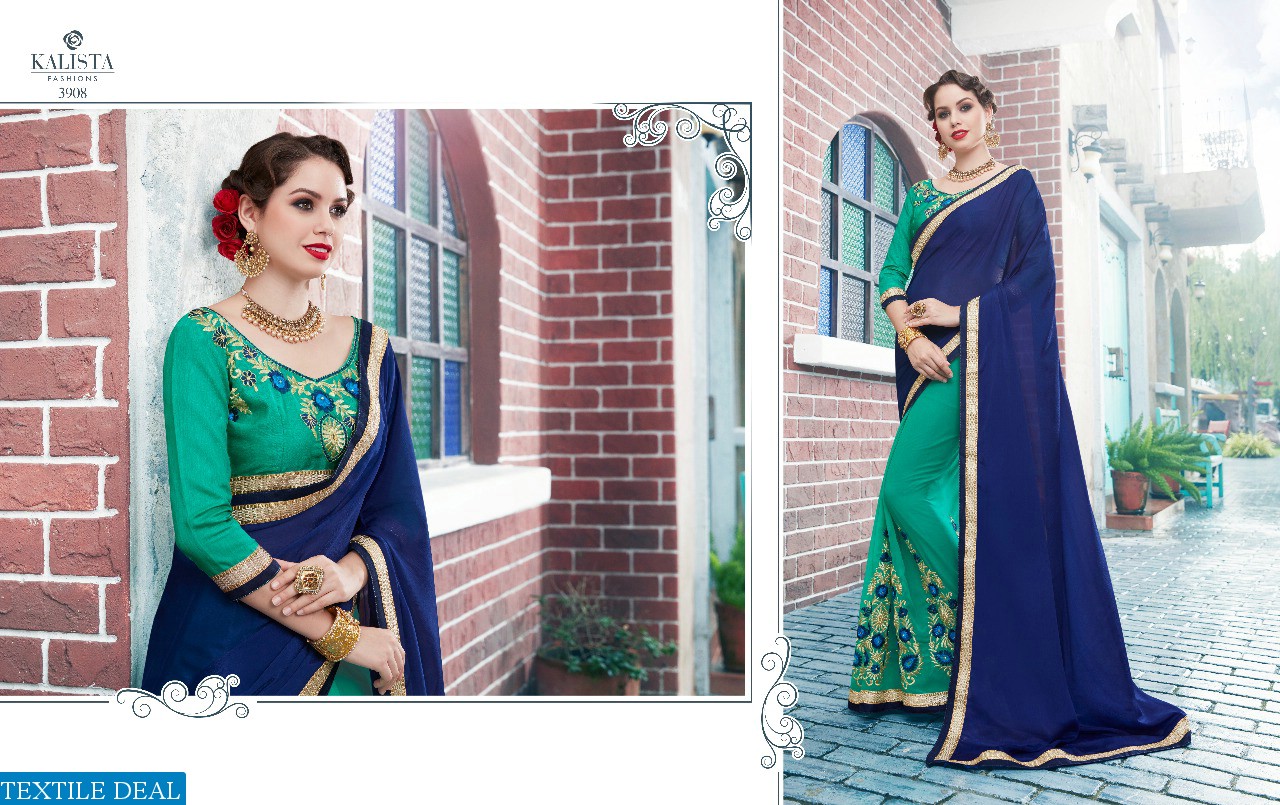 kalista VIP Wholesale party-wear Ethnic Saree